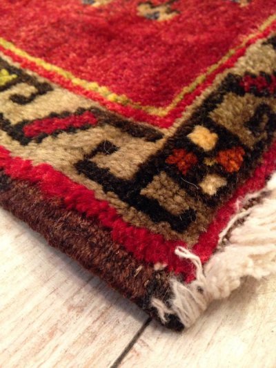 画像4: NO216 ヤストゥク 手織り絨毯 厚めのマットタイプ
