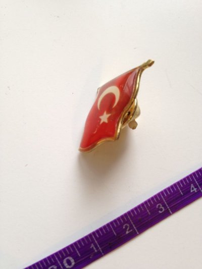 画像3: トルコ国旗 ピンバッチ