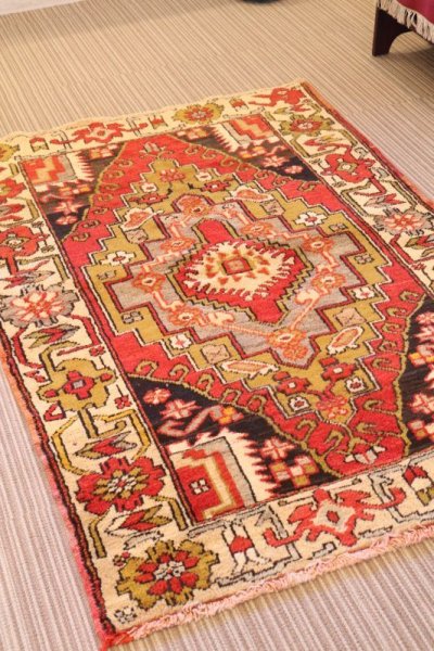 画像1: 手織り トルコ絨毯  NO1245