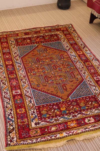 画像1: 手織り トルコ絨毯  NO1286