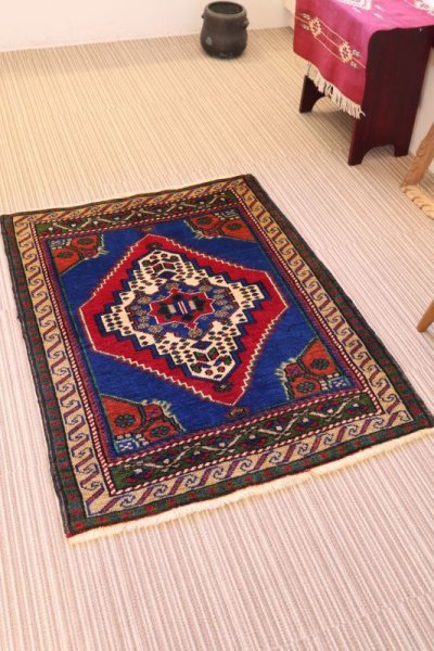 画像1: 手織り トルコ絨毯  NO1233