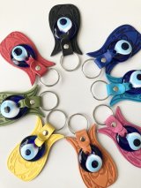 ナザールボンジュウ レザー調 キーホルダー