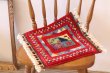 画像2: 手織りトルコ絨毯 : 座布団サイズ (2)